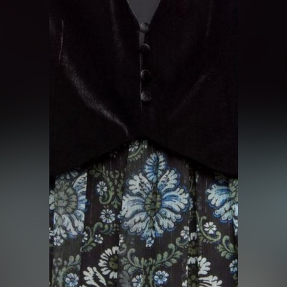 NWT Zara printed dress with vest size Medium - Picture 15 of 16